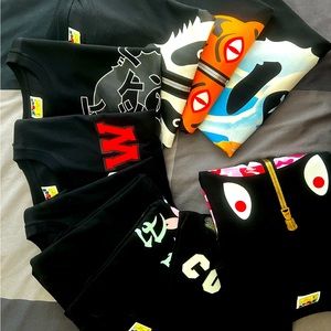 Authentic BAPE Tees. L-XL